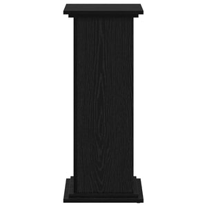 Supporto per piante Rovere nero 33 x 33 x 80 cm 869237