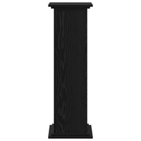 Supporto per piante Rovere nero 33 x 33 x 100 cm 869238