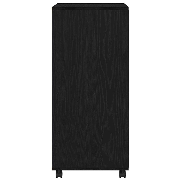 Mobiletto su Ruote Rovere Nero 55 x 40 x 91 cm 869243