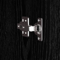 Stand espositivo  con spazio di stoccaggio in rovere nero, 31 x 30 x 90 cm, legno ingegnerizzato. 869245