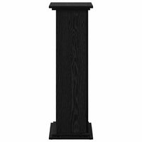 Stand espositivo  con spazio di stoccaggio in rovere nero, 31 x 30 x 90 cm, legno ingegnerizzato. 869245