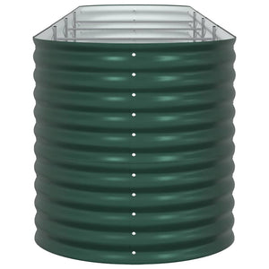 Letto rialzato da giardino Verde 400 x 80 x 81 cm Acciaio 42008122