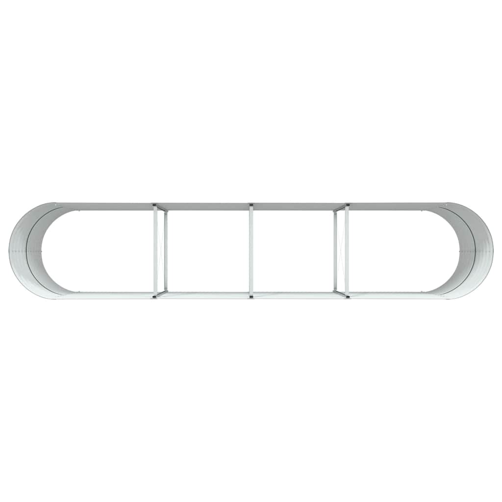 Letto rialzato da giardino Verde 400 x 80 x 81 cm Acciaio 42008122