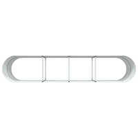 Letto rialzato da giardino Verde 400 x 80 x 81 cm Acciaio 42008122