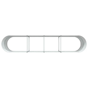 Letto rialzato da giardino Verde 400 x 80 x 81 cm Acciaio 42008122