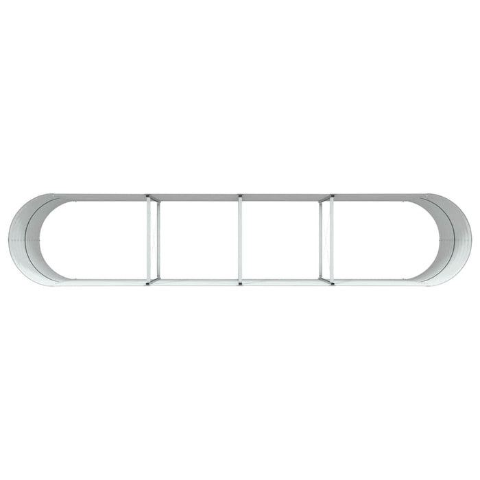 Letto rialzato da giardino Verde 400 x 80 x 81 cm Acciaio 42008122