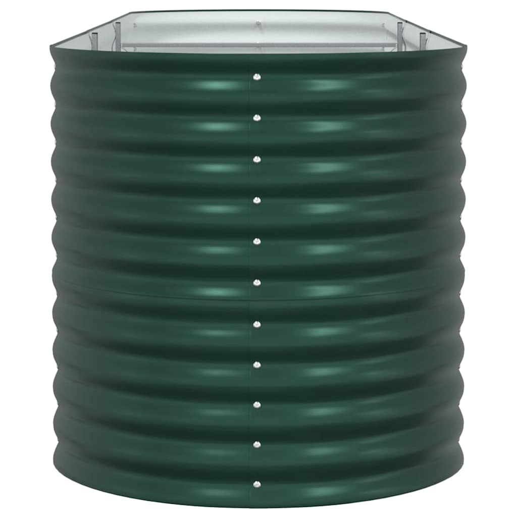 Letto rialzato da giardino Verde 320 x 80 x 81 cm Acciaio 42008123