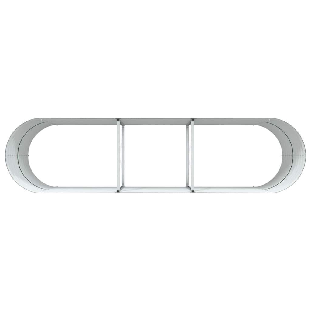 Letto rialzato da giardino Verde 320 x 80 x 81 cm Acciaio 42008123