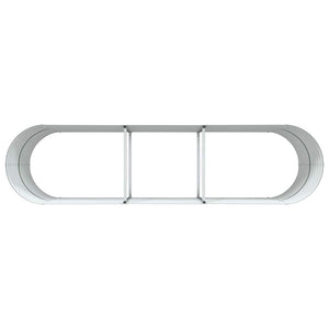 Letto rialzato da giardino Verde 320 x 80 x 81 cm Acciaio 42008123