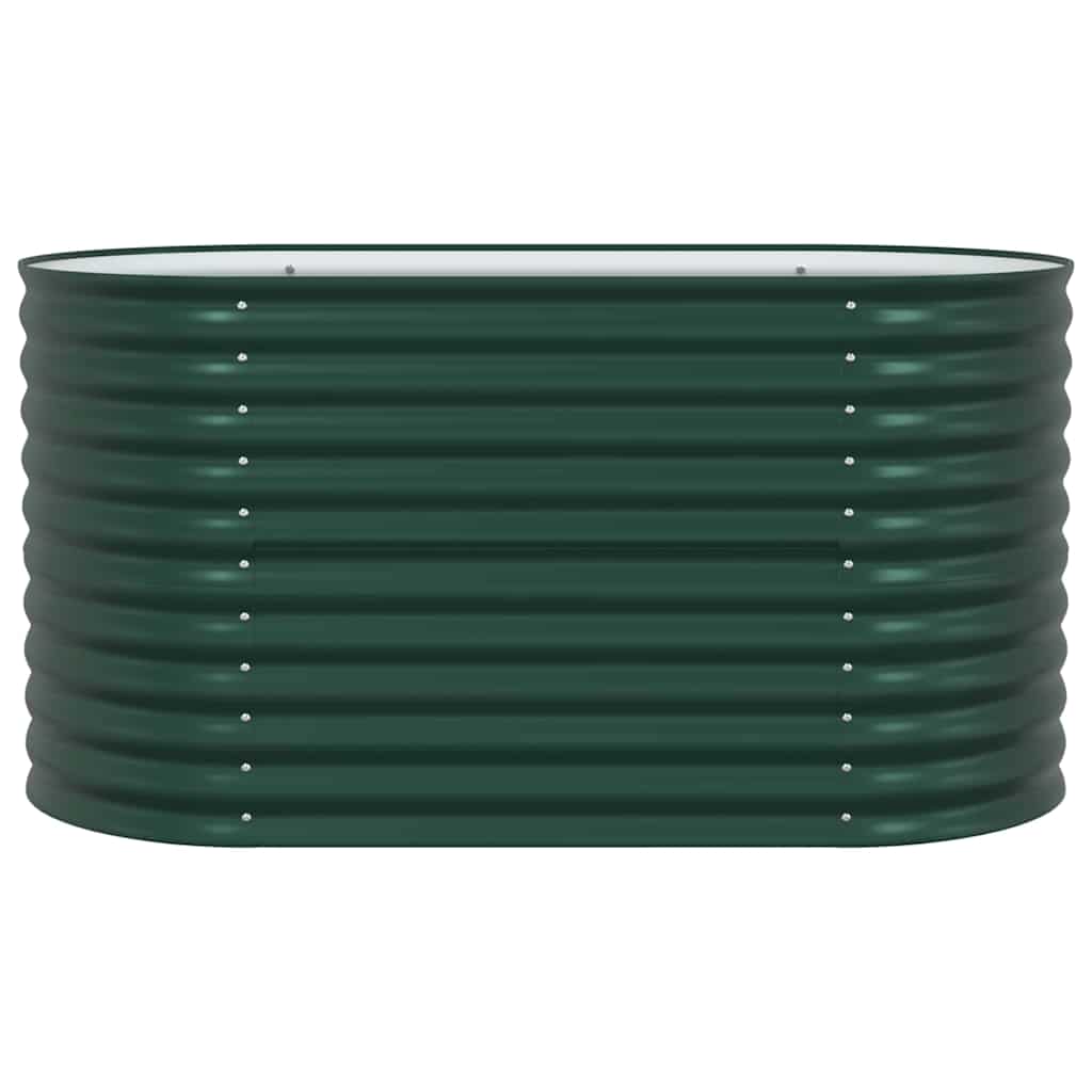 Letto rialzato da giardino Verde 160 x 80 x 81 cm Acciaio 42008125
