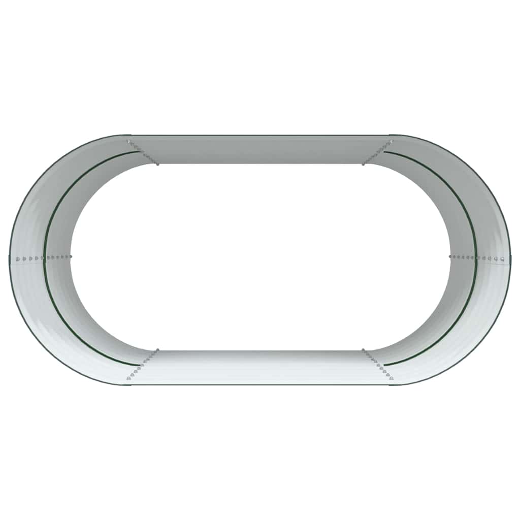 Letto rialzato da giardino Verde 160 x 80 x 81 cm Acciaio 42008125