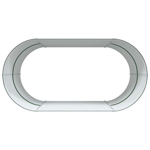 Letto rialzato da giardino Verde 160 x 80 x 81 cm Acciaio 42008125