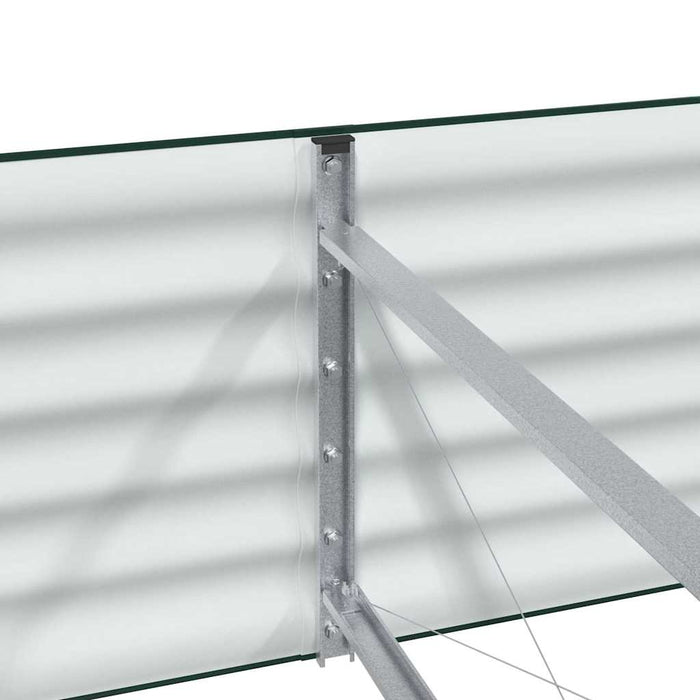 Letto rialzato da giardino Verde 400 x 80 x 44 cm Acciaio 42008127