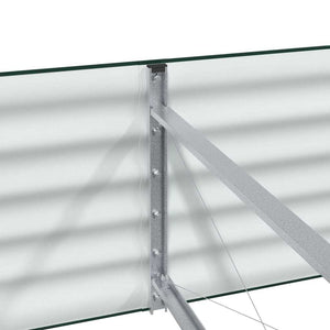 Letto rialzato da giardino Verde 240 x 80 x 44 cm Acciaio 42008129