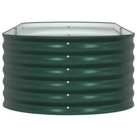 Letto rialzato da giardino Verde 240 x 80 x 44 cm Acciaio 42008129