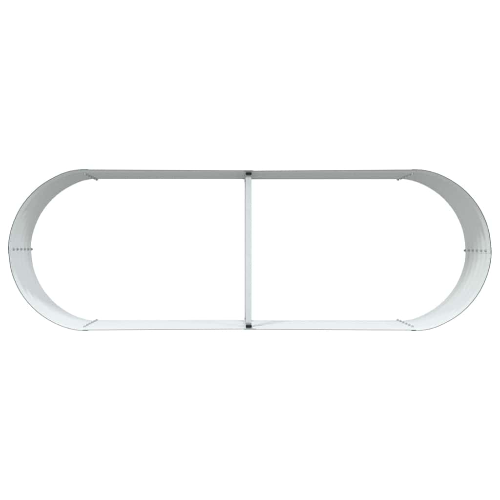 Letto rialzato da giardino Verde 240 x 80 x 44 cm Acciaio 42008129