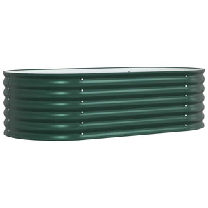 Letto rialzato da giardino Verde 160 x 80 x 44 cm Acciaio 42008130