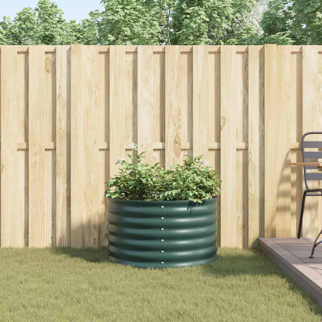 Letto rialzato da giardino Verde 80 x 80 x 44 cm Acciaio 42008131