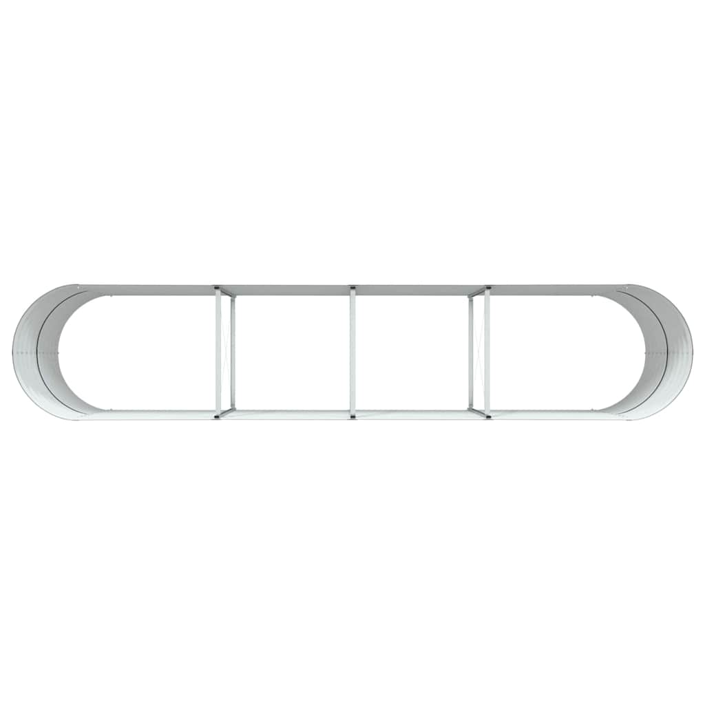 Letto rialzato da giardino Marrone 400 x 80 x 81 cm Acciaio 42008132