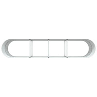 Letto rialzato da giardino Marrone 400 x 80 x 81 cm Acciaio 42008132