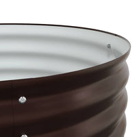 Letto rialzato da giardino Marrone 240 x 80 x 81 cm Acciaio 42008134