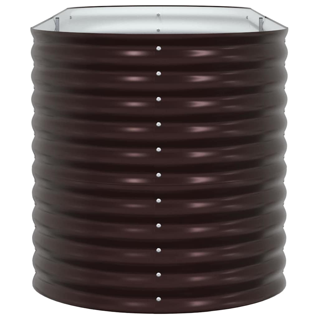 Letto rialzato da giardino Marrone 240 x 80 x 81 cm Acciaio 42008134