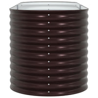 Letto rialzato da giardino Marrone 240 x 80 x 81 cm Acciaio 42008134