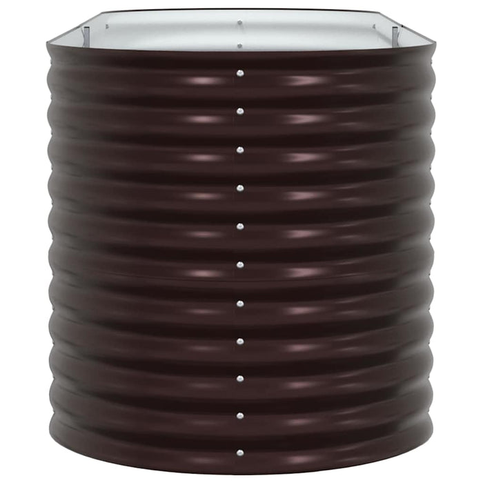 Letto rialzato da giardino Marrone 240 x 80 x 81 cm Acciaio 42008134