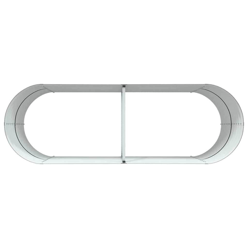 Letto rialzato da giardino Marrone 240 x 80 x 81 cm Acciaio 42008134