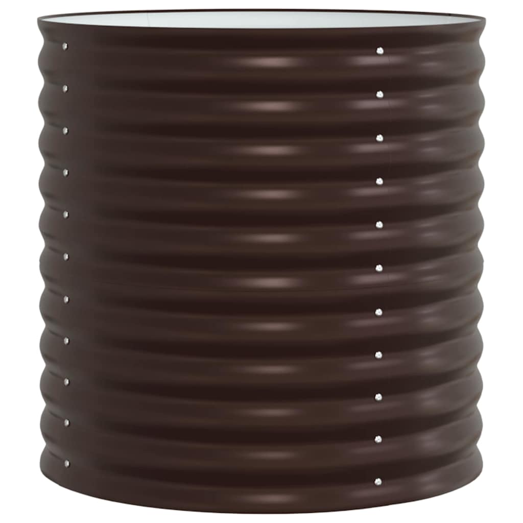 Letto rialzato da giardino Marrone 80 x 80 x 81 cm Acciaio 42008136