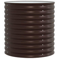 Letto rialzato da giardino Marrone 80 x 80 x 81 cm Acciaio 42008136