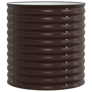 Letto rialzato da giardino Marrone 80 x 80 x 81 cm Acciaio 42008136