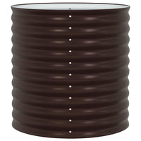 Letto rialzato da giardino Marrone 80 x 80 x 81 cm Acciaio 42008136