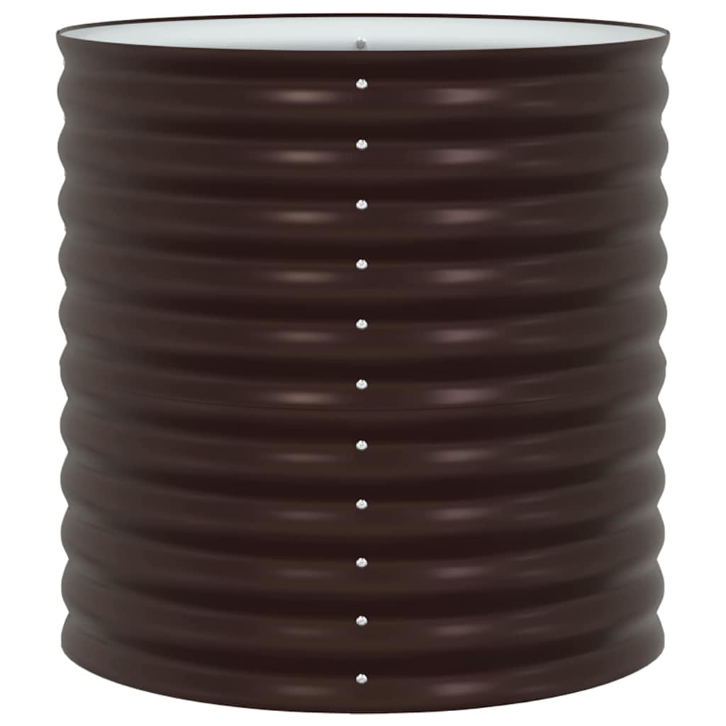 Letto rialzato da giardino Marrone 80 x 80 x 81 cm Acciaio 42008136