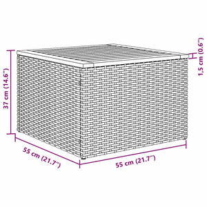 Set Divano da Giardino con cuscino 5 pz-Sofa da Giardino-Divanetto da esterno Nero polyrattan 473555