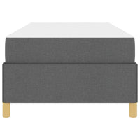 vidaXL Letto a molle Grigio scuro e bianco e grigio scuro 90 x 200 cm