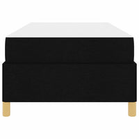 vidaXL Letto a molle con materasso Nero e Bianco 90 x 200 cm Tessuto