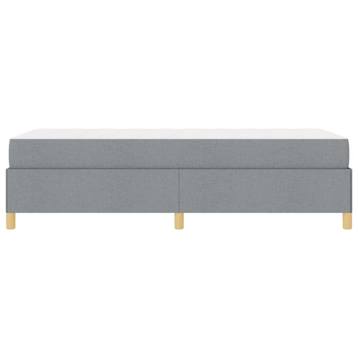 vidaXL Letto a molle Grigio chiaro e Bianco 100 x 200 cm Tessuto