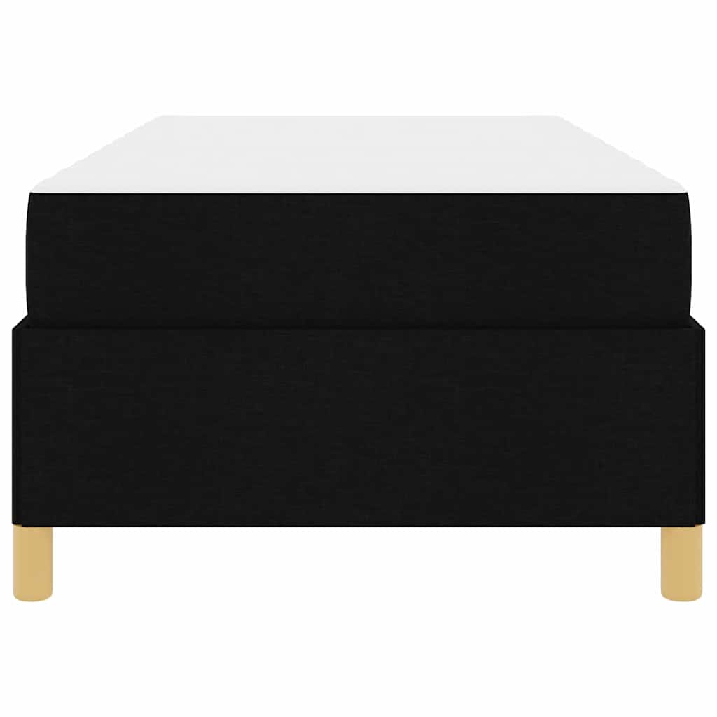 vidaXL Letto a molle Nero e Bianco e Nero 100 x 200 cm Tessuto