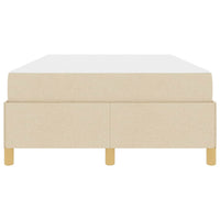 vidaXL Letto a molle Bianco e crema 120 x 190 cm Poliestere