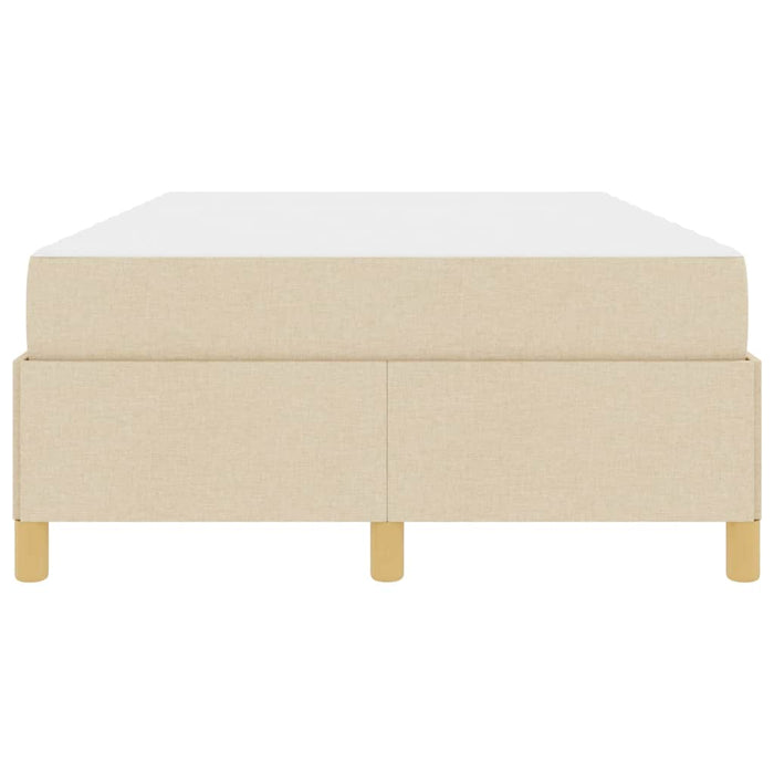 vidaXL Letto a molle Bianco e crema 120 x 190 cm Poliestere