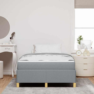 vidaXL Letto a molle Grigio chiaro e bianco e grigio chiaro