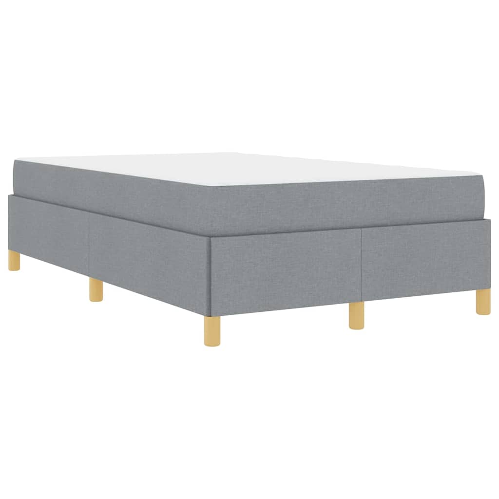 vidaXL Letto a molle Grigio chiaro e bianco e grigio chiaro