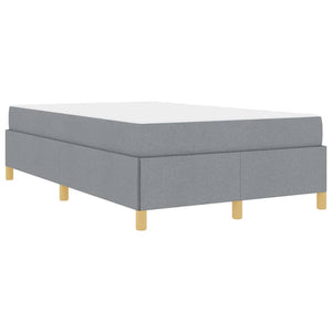 vidaXL Letto a molle Grigio chiaro e bianco e grigio chiaro