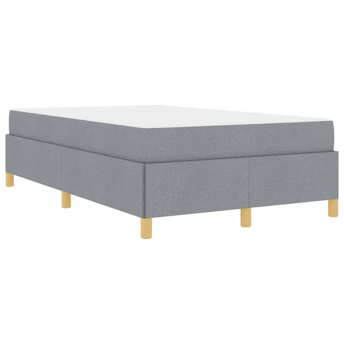 vidaXL Letto a molle Grigio chiaro e bianco e grigio chiaro