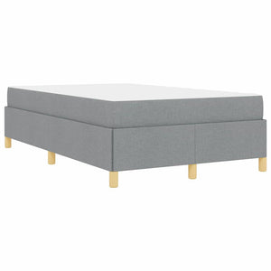 vidaXL Letto a molle Grigio chiaro e bianco e grigio chiaro