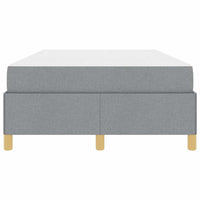 vidaXL Letto a molle Grigio chiaro e bianco e grigio chiaro