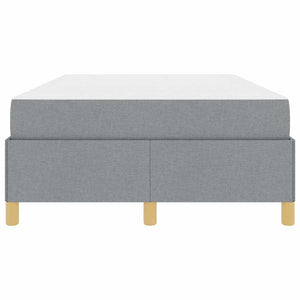 vidaXL Letto a molle Grigio chiaro e bianco e grigio chiaro