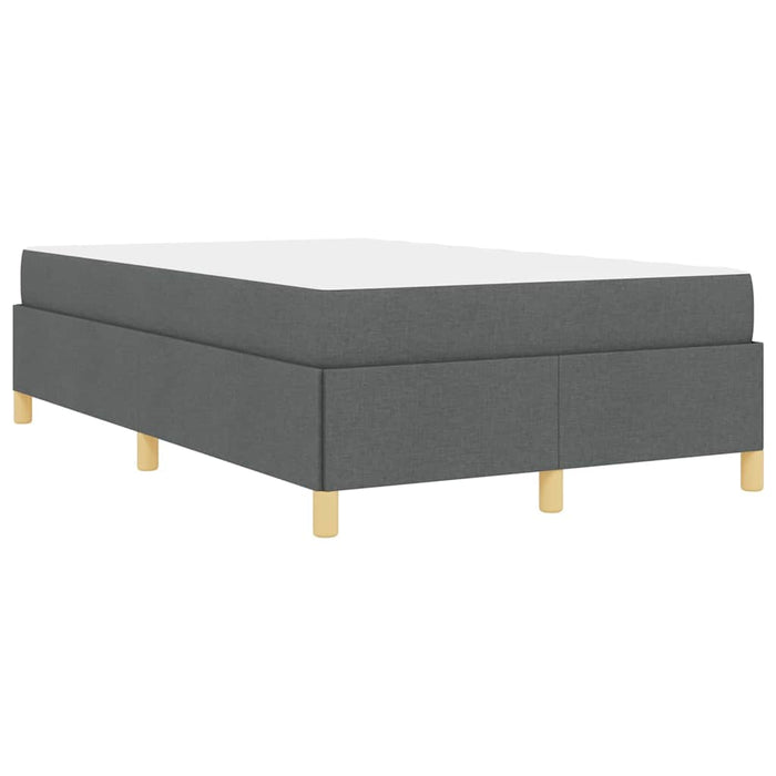 vidaXL Letto a molle Grigio scuro e bianco e grigio scuro 120 x 200 cm