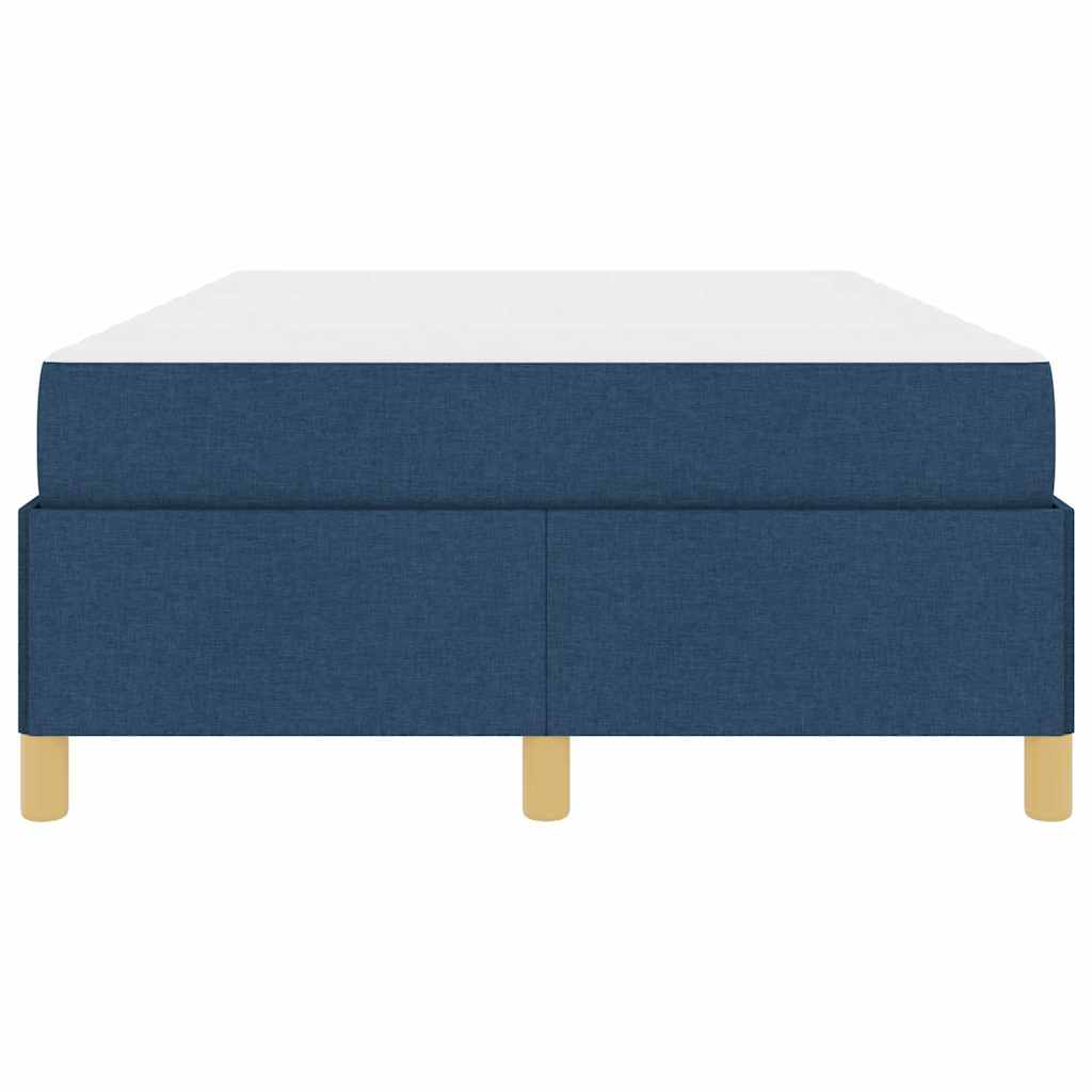 vidaXL Letto a molle con materasso Blu e Bianco 120 x 200 cm Tessuto